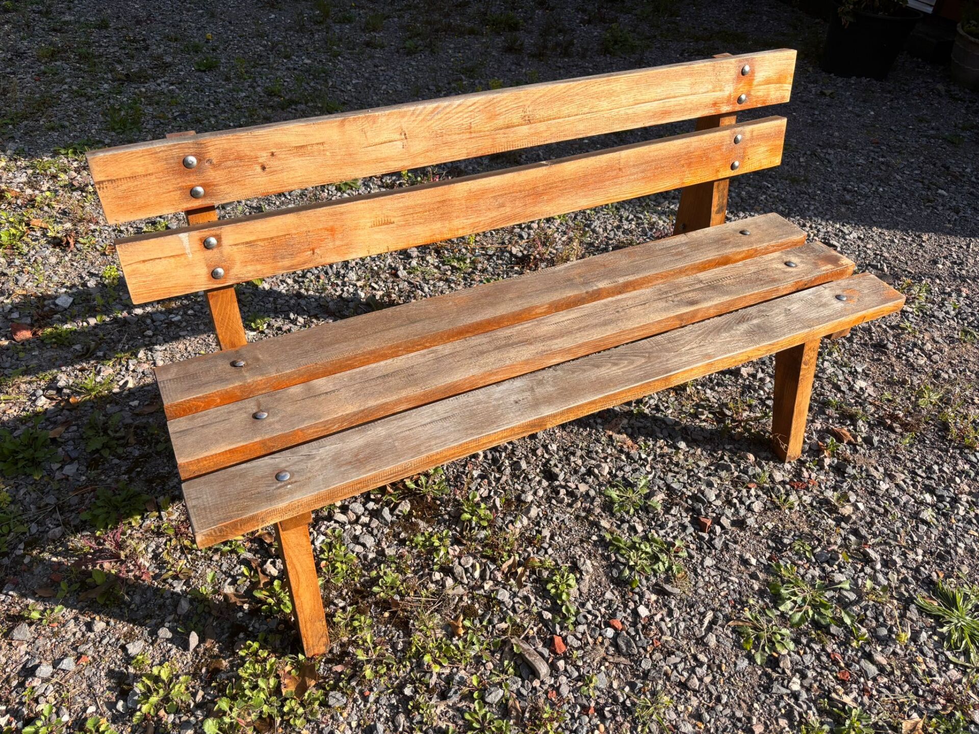 Timber garden bench